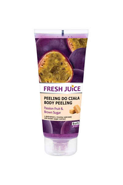 Fresh Juice Пилинг за тяло с екстракти от маракуя и кафяв захар, 200 мл
