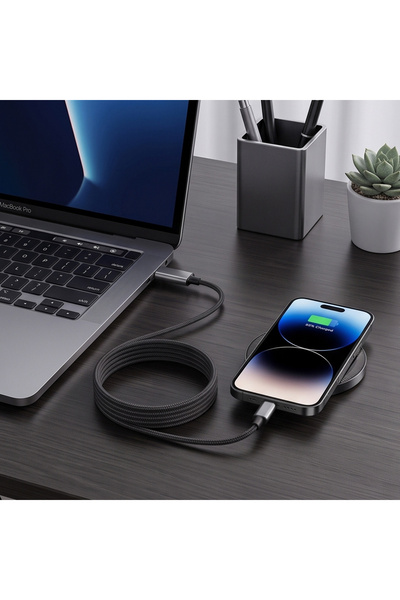 wiks 25W Kablosuz Manyetik Şarj Pedi – Hızlı Şarj Destekli MagSafe Uyumlu Şarj Cihazı