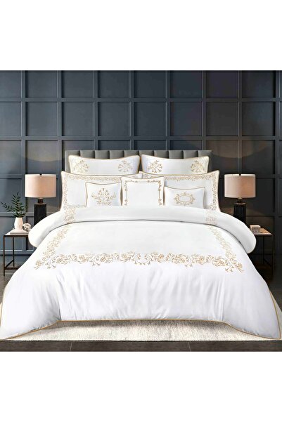 Orange Bed & Bath Meadow | 11-Piece Double Duvet Set, 100% Cotton