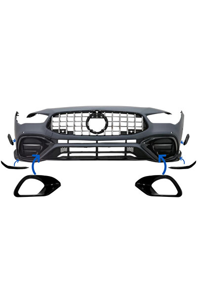 tuningset Cadre de acoperire grile laterale compatibile cu Mercedes CLA 45 CL...