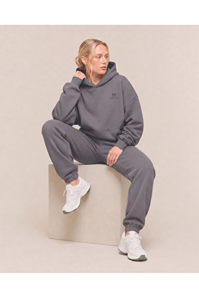 macklin Women's m a C K L I N Logo Chest Printed Oversize 3 Thread Hooded Tra...