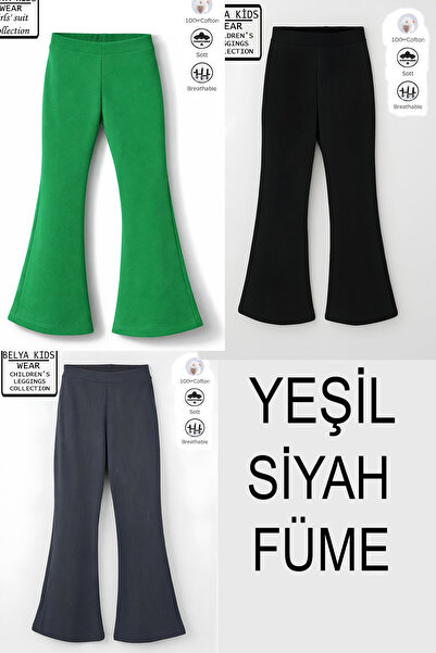 Belya Kids Wear جوارب قطنية كاملة الطول من القطن المضلع، عبوة اقتصادية مكونة ...