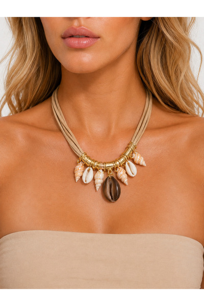 Bukiro Women's Seashell Necklace |   Bohemian Summer Necklace |   Beach and V...