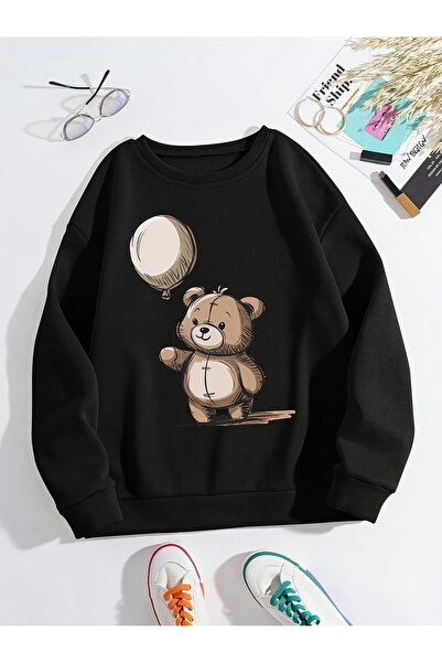 uyguntarz Unisex Aybalon Printed Crew Neck Sweatshirt