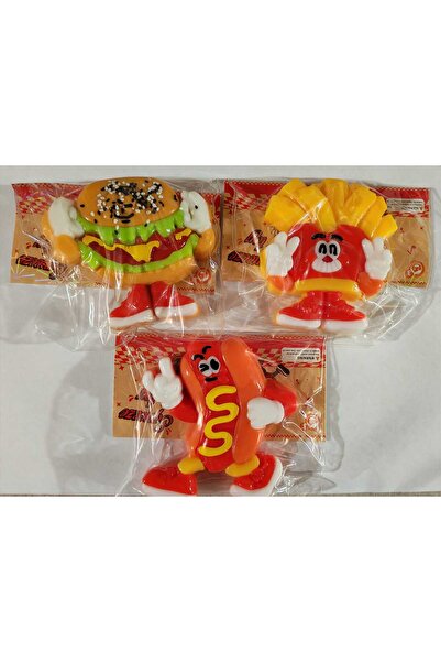 GeoMateX Set Squishy Fast Food – Jucării Senzoriale Antistres, Modele Colorate
