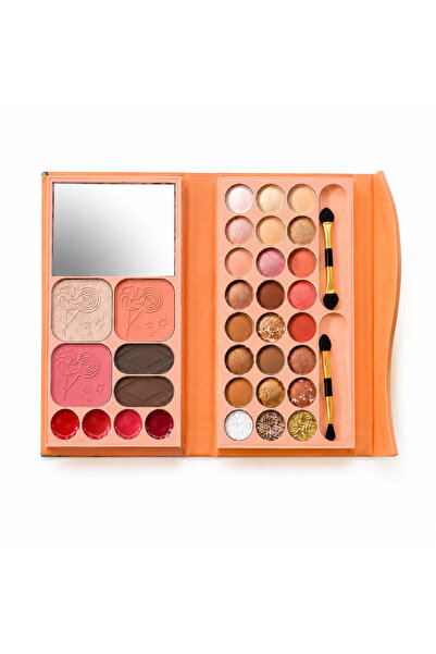 TUTU TIME Multi-Use Makeup Palette, Comes in a Vibrant Light Orange Shade. It...