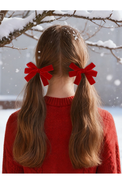 Take Two By Styli Set of 2 - Solid Bow Hair Ties