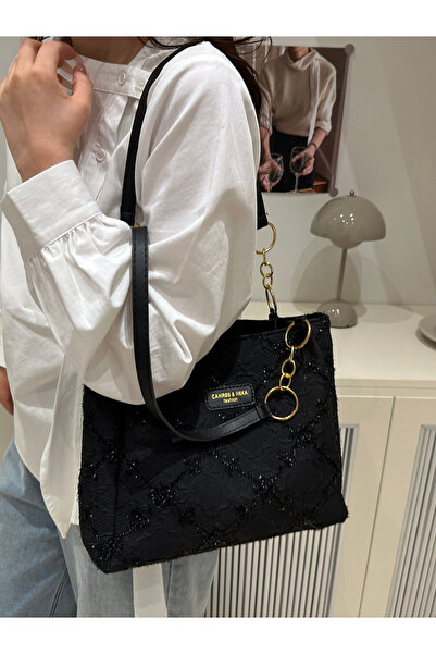 Take Two By Styli Jacquard Shoulder Bag