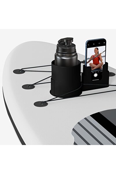 Choice1 1pc black Stable Water Cup Phone Holder Heavy Duty Silicone Stand Str...