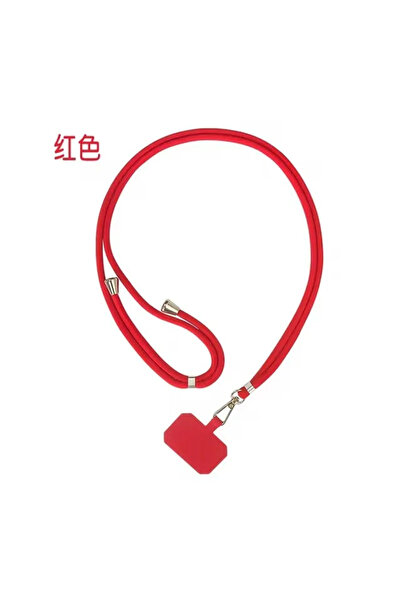 Choice4 Red Universal Crossbody Phone Lanyard with Patch Adjustable Mobile Ph...