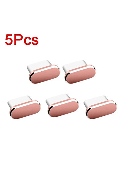Choice10 Rose Gold 5pcs Type-C Charger Port Dust Plug Type C Cable Interface ...