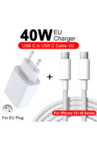 Choice5 EU 2IN1(15-16 Serie) PD 40W For iPhone Charger USB C Chargers For iPh...