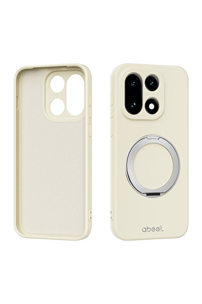 Choice17 OnePlus 15 Beige For 15 Phone Case Liquid Silicone TPU Magnetic Brac...