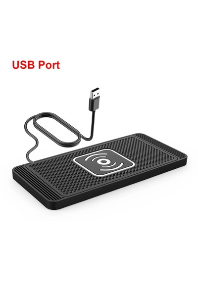 Choice1 USB 15W Fast Car Wireless Charging Pad Anti Slip Phone Charger Mat Fo...