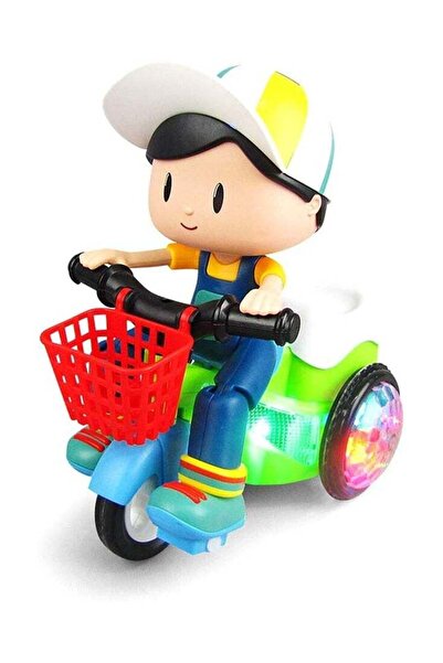 REZZOSS Electric Stunt Tricycle Toy for Kids – 360° Rotating Robot Bike with ...