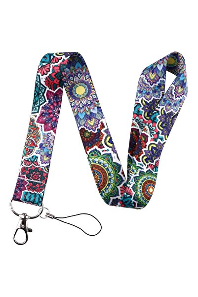 Choice8 Polyester Fiber 5 Bohemian Floral Pattern Phone Lanyard Neck Strap Vi...