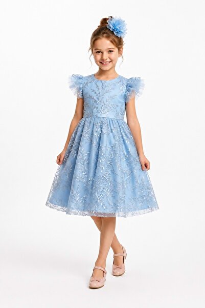 Mnk Baby&Kids Floare Girl's Evening Dress M00850 Blue