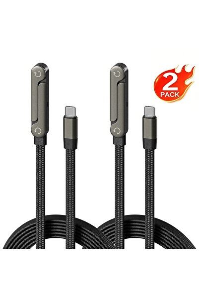 Choice1 1.5M 2Pcs NNBILI 1/2PCS 240W USBC to USBC Fast Charging Foldable Brac...