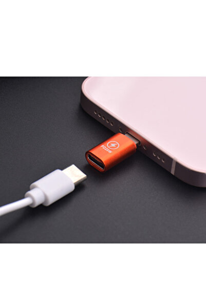 Choice orange 1pcs OTG Adapter for iOS Lightning Male to Type C Female Connec...