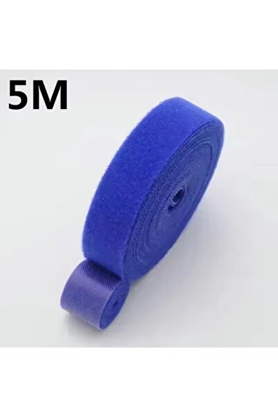Choice7 منظم كابلات Blue-5m 1/5M لإدارة الكابلات وشريط لف الأسلاك وسماعات الأ...