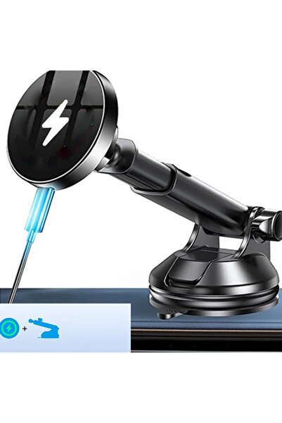 Choice Black New Chargers Adapters Magnetic Wireless Car Charger Fast Chargin...