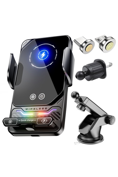 choice2 F7S Sucker Edition 15W Universal Car Phone Wireless Charger Holder Au...