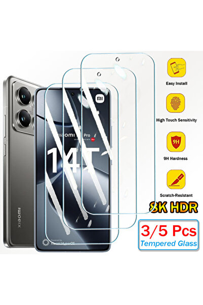 Choice1 3Pcs HD Glass For Xiaomi 14T 3Pcs Tempered Glass For Mi 14T 14 T Mi14...