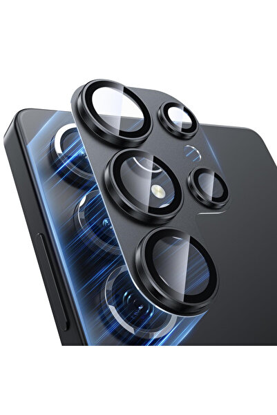 Choice15 Samsung S26 Ultra black Metal Ring Glass Camera Lens Protector for S...