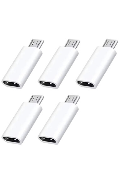 Choice White 5pcs Mini Type C To Micro USB Android Charging Adapter Converter...
