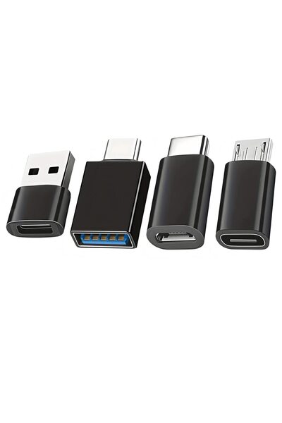 Choice1 Black4Pieces 8pcs USB to USB C Adapter, USB Type C Female to USB Adap...