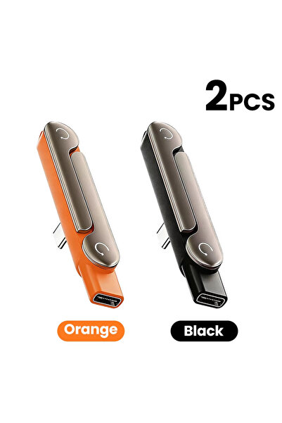 Choice1 black and orange 240W Type C Adapter Fast Charging 90° Elbow Bracket ...