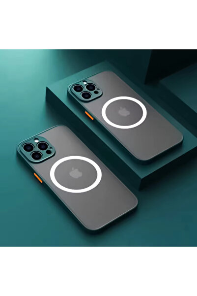 Choice63 iPhone 13 mini Dark Green Matte Magnetic Case For iPhone 15 16 17 Pr...