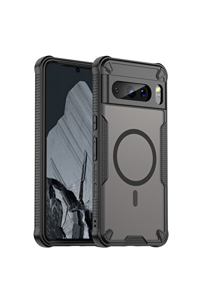 Choice4 Google Pixel 8a Pc + tpu black Magnetic Luxury Matte Translucent Armo...