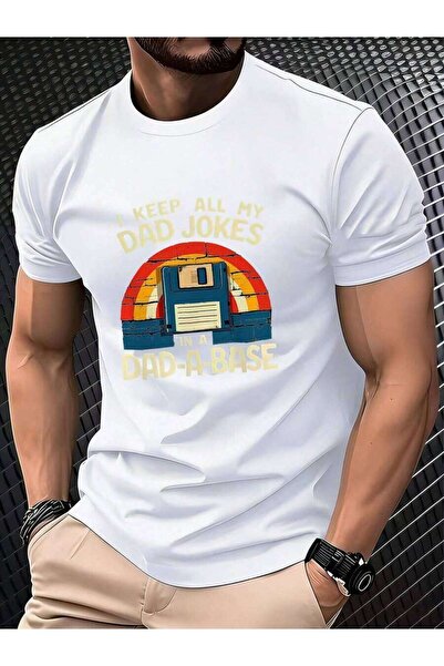 kai22 Men's Summer Breathable Quick Dry Tee, Vintage Distressed Floppy Disk D...