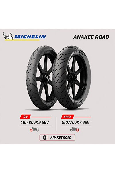 Michelin Anakee Road 110/80 R19 59V - 150/70 R17 69V Ön Arka Motosiklet Lasti...