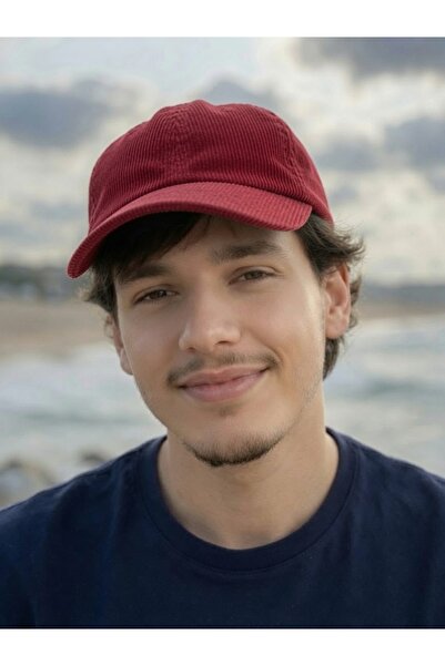 Mollycrush Men's Seasonal Corduroy Red Hat |   Daily Adjustable Baseball Cap