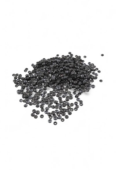 Serhat Aksesuar ve El İşçilik Matte Black 6 mm Center Hole Brass Flake Sequin...