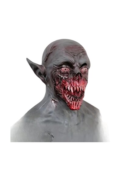 Korbi Masca de Halloween de vampir din latex gri