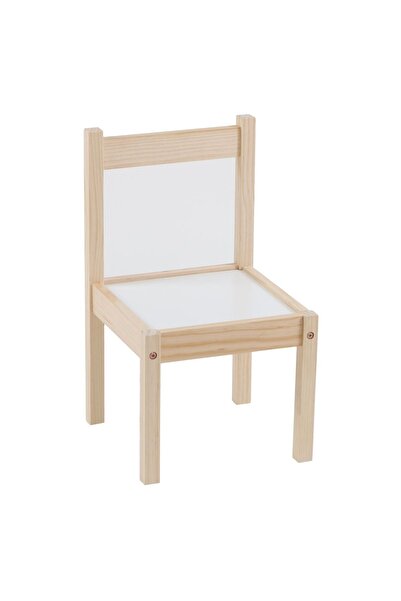 Zâna Casei Scaun din lemn alb pentru copii 29x29x50.5cm