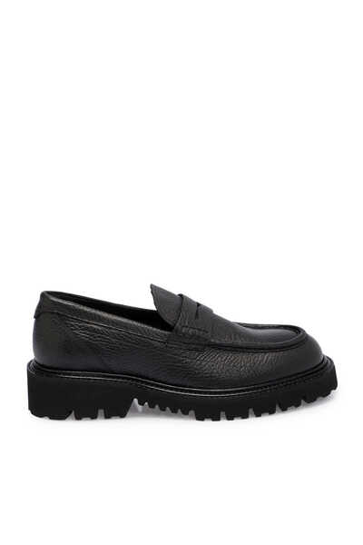Tergan Siyah Hakiki Deri Erkek Loafer - E25S1AY57405-A23
