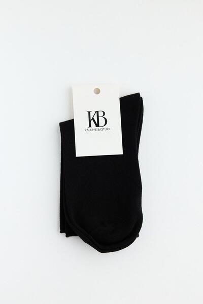 KADRİYE BAŞTÜRK Non-Elastic Socks Black