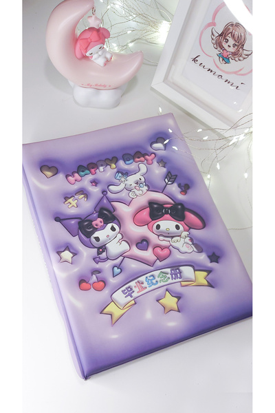 Shop Kumomi Kuromi & My MelodyYumuşak Kapaklı Pofuduk Büyük Boy Telli Dosya