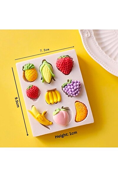 morlalem m 9-Piece Fruit, Multi Mixed Mini Fruits, Board Decoration Magnet Si...