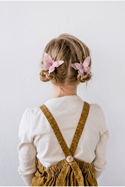 Katia&Bony Girl's Beaded 2-Piece Buckle Pink