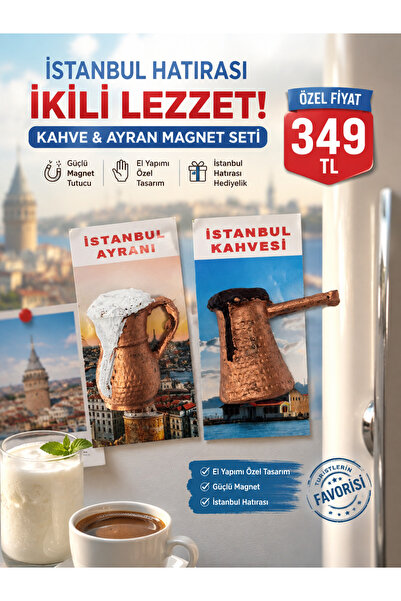 Genel Markalar Ayran ve kahve magnet seti