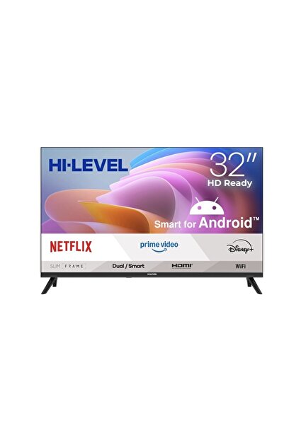 Hi-Level Hi Level HL32HMLN-A14S 32" Frameless HD Ready Android 14 Smart TV
