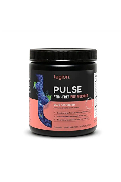 LEGION Pulse Stim-Free Pre Workout Supplement – Clean Energy, Pump & Focus Wi...