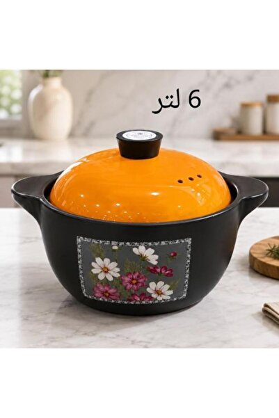 Generic Ceramic Casserole with Heat-Insulating Lid from Al-Saif – 6000 ml Ora...