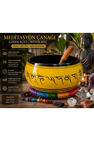 Meditasyon Çanağı Çakra Açıcı Büyük Boy – Özel Üretim