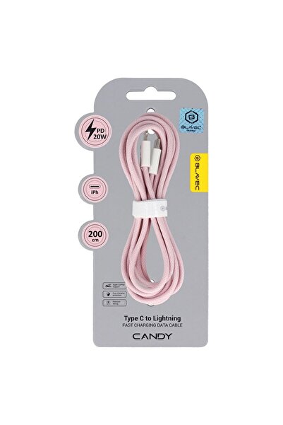 Blavec Candy Πλεγμένο Καλώδιο Δεδομένων και Γρήγορης Φόρτισης PD 20W 2.4A (CC...